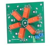 Sumsoctober Commutateur d'antenne coaxial 6:1 6 voies SO-239 1,8 MHz-60 MHz DIY Kit Module RF multibande pour radio amateur Communications à ondes courtes