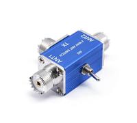 Sumsoctober Commutateur d'antenne coaxial bidirectionnel SL-16 SO239 Interface 1 entrée 2 sorties Sélecteur manuel pour radio CB HAM haute puissance double canal avec protection de terre (SL-16)