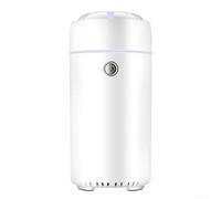 Sumsoctober Diffuseur d'huiles essentielles pour véhicules équipés d'un contrôle intelligent de la brume et d'une lumière d'ambiance multicolore (blanc)