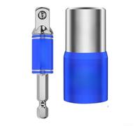Sumsoctober Ensemble de douilles, adaptateur de douille en acier au chrome vanadium avec porte-embout magnétique pour utilisation de clés (9-21 mm)