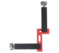 Sumsoctober Ensemble de pinces G en aluminium pour le travail du bois et la construction, outils de serrage réglables et robustes en rouge et noir pour professionnels (A)