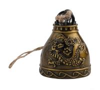 Sumsoctober Fengshui Carillon à vent vintage en métal à suspendre - Cloche porte-bonheur porte-bonheur en métal pour jardin, terrasse - Bénédiction de la prospérité, de la santé et de l'harmonie