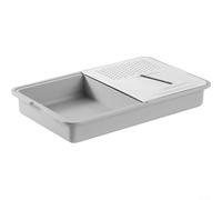 Sumsoctober Hachoir à légumes et planche à découper 6 en 1 avec conteneurs de rangement - Station de préparation des aliments multifonction pour la cuisine, trancher, couper en dés, hacher les pommes