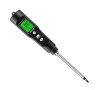 Sumsoctober Humidimètre numérique avec sonde étanche pour jardin, pelouse, plantes, compensation précise de la température, testeur de sol portable pour intérieur et extérieur (rallonge)