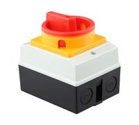 Sumsoctober Interrupteur de séparation rotatif 16 A 4 broches IP65 étanche pour installations intérieures et extérieures pour ventilation, climatisation, systèmes solaires