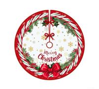 Sumsoctober Jupe de sapin de Noël avec un thème de dessin animé animé pour décorer autour de votre sapin et ajouter une touche festive joyeuse (E)