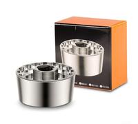 Sumsoctober Kit extracteur de manivelle de vélo 44 mm pour entretien | Design 5 en 1, s'adapte au cône carré, économise les frais de magasin, utilisation facile à faire soi-même, finition argentée