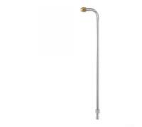 Sumsoctober Lance d'extension coudée en acier inoxydable pour nettoyeur haute pression avec raccord en cuivre pour nettoyage de voiture (longue baguette 90°)
