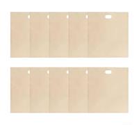 Sumsoctober Lot de 10 sacs à grille-pain réutilisables, anti-adhésifs, résistants à la chaleur, pour sandwich, pizza et panini, sans danger pour grille-pain, four, micro-ondes (16 x 18 cm)