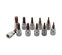 Sumsoctober Lot de 11 embouts à douille à couple élevé en alliage d'acier pour réparation de voiture, assemblage de meubles et projets robustes (ensemble B)