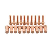 Sumsoctober Lot de 20 consommables pour torche de découpe plasma Cebora CP90 CP91 comprenant 10 électrodes C1368 et 10 embouts C1848 1 2 mm 50 70 A Composants compatibles