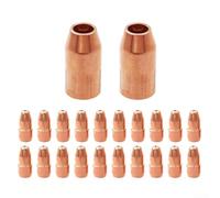 Sumsoctober MIG Kit de 22 buses et embouts | Ensemble de rechange en cuivre pour torches VTS30-VTS52 et VNS50F | Assortiment de 22 consommables de soudage (VTS52)