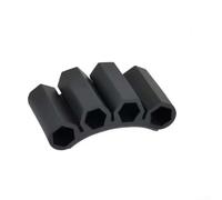 Sumsoctober Porte-forets magnétique pour embouts de tournevis, clip de rangement d'outils pour atelier et garage (4 trous)