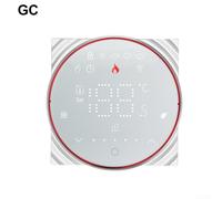 Sumsoctober Thermostat WiFi intelligent programmable avec activation vocale 5 + 1 + 1, affichage LED, verrouillage enfant pour systèmes de chauffage à eau et électrique (carré blanc-GC)