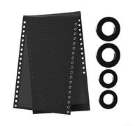Sumsoctober Tissu de rechange pour chaise longue anti-gravité 160 x 52 cm - Housse de chaise longue d'extérieur respirante avec cordes à lacets pour jardin, camping, relaxation (noir)