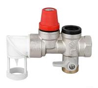 Sumsoctober Vanne de sécurité unidirectionnelle en laiton DN20, soupape de décharge automatique de pression 7 bars pour chauffe-eau et protection du système de stockage thermique (directe)