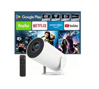 SUMTAB Mini Proiettore Con Bluetooth e WiFi, Proiettore Portatile 4K 1080P Supporta, Rotazione 180°, per Interno/Esterno, Compatibile Con HDMI/TV Stick/Laptop