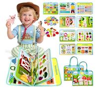 Sumtoco Busy Board Anglais, Busy Board Montessori âge 1 an, Montessori 1 an, Livre Enfant 2 Ans, Jeux 2 Ans, Jouet Enfant, Jeux Voiture Voyage, Cadeau Garcon Fille 1 2 3 4 Ans