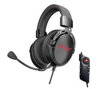 Sumvision Psyc SERAPH 7.1 Casque de jeu avec son surround de 3,5 mm USB auxiliaire intégré amplificateur de carte son pour PC, Mac, ordinateur portable, tablette, smartphone, Nintendo PS4, PS5,