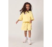SUMWON Ensemble de jeu d'été en deux pièces avec impression du slogan "Happy Days". Tenue de jeu décontractée pour enfants. Ensemble de loisirs sportifs confortable. Collection pastel pour les vacance