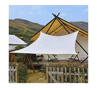 Sun abri de Soleil Shade Sail Canopy Rectangle auvents de crème Solaire 98% Block UV Tissu de Sunshade imperméable pour la fête de Patio de extérieur avec Corde Libre, 3x5m 4x6m Blanc