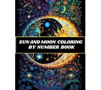 SUN AND MOON COLORING BY NUMBER BOOK