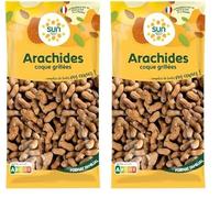 SUN - Arachide Coque 1 kg (Lot de 2)