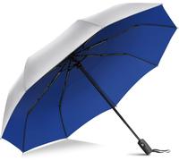 Sun Automatic Folding Umbrella,UPF 50+ Anti-UV Umbrella,Compact Solid Umbrella,Anti Storm,Small Umbrellas with Silver Coating for Travel for Men and Women.[V257]