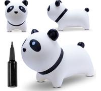 sun baby Animal Sauteur pour Enfants de 1 an, Jouet Gonflable, Pompe à air, en Caoutchouc de Haute qualité, Kids Hopper (Panda Blanc)