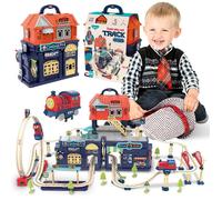 sun baby - Circuit avec locomotive électrique - pour enfants dès 3 ans - Boucle, viaduc, barrière