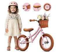 sun baby - Draisienne sans Pédales Classic - 2 Ans, max. 30 kg, cadre en acier, roues colorées gonflables, selle réglable - Rose