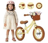 sun baby - Draisienne sans Pédales Classic - 2 Ans, max. 30 kg, cadre en acier, roues colorées gonflables, selle réglable - Jaune