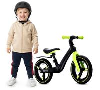 sun baby Draisienne Sport - 2 Ans, Max. 30 kg, Vélo Bébé sans Pédales, Cadre en Nylon, Roues gonflables, Selle et Guidon réglables - Noir-Jaune