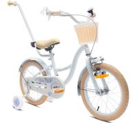 sun baby Flower Bike vélo Enfant Fille 16 Pouces - Bleu Clair