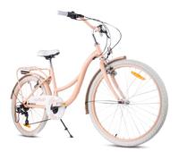sun baby Flower Bike vélo Fille 24 Pouces 7 Vitesses - Abricot