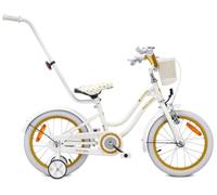 sun baby Heart Bike vélo Enfant Fille 16 Pouces - Blanc-Or