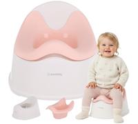 SUN BABY Pot Enfant 18-36 Mois - Blanc-Rose | Antidérapant, insert amovible et dossier ergonomique