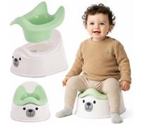 SUN BABY Pot pour enfants - 18-36 mois 15 kg - Blanc-Rose + Autocollant Lapin - dossier ergonomique insert amovible
