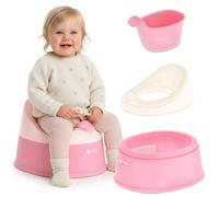 sun baby Pot pour enfants - 18-36 mois 15 kg - Rose-Blanc - dossier ergonomique insert amovible