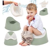 sun baby Pot pour enfants 18-36 mois jusqu'à 15 kg Vert-Blanc, pieds antidérapants, dossier ergonomique, insert amovible