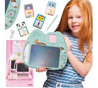 sun baby - Tablette de dessin pour enfants et d’apprentissage de l’anglais Bleu - 8"", 112 cartes pour apprendre l’anglais