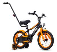 sun baby Tracker Vélo Enfant Garçon 14/16 Pouces | Barre de poussée, sonnette, selle et guidon réglables