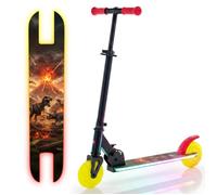 Sun Baby Trottinette deux-roues pour enfants Lumi Ride LED 7 couleurs/20 programmes, pliable, guidon réglable 73-85 cm, noire