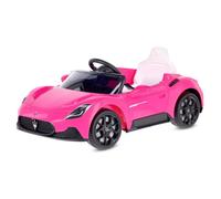 Sun Baby voiture électrique enfant pour enfants Maserati GT Cabrio 12V, télécommande, LED, MP3/USB/Bluetooth, rose