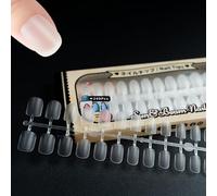 Sun&Beam Nails Lot de 240 faux ongles transparents en acrylique pour salon de manucure et nail art 15 tailles (carré extra court)