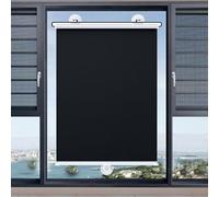 Sun Blackout Roller Privacy Screen Blind， Rideau de fenêtre Portable, Isolation Thermique/Blocage de la lumière/Protection Solaire(58 * 125cm)
