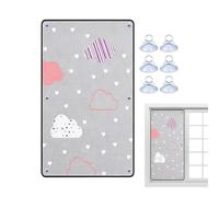 Sun Blocking Window Film | Heat Insulation,Heat Control Window Cling - Homeowners Renters Home Office Apartment Living Room Bedroom Bathroom Kitchen Nursery Study Garage