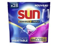 SUN Brilliance Capsules lave-vaisselle Tout en 1 Absolute brillance extra 28 capsules