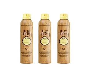 Sun Bum QUSHH Lot de 3 crèmes solaires en spray continu SPF 50