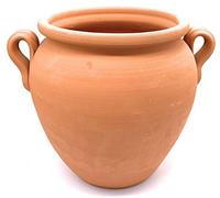 Sun Cakes Pot de Fleurs en céramique avec poignées en Terre Cuite - H25cm